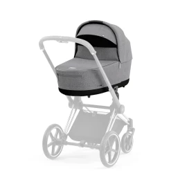 Cybex PLATINUM Kinderwagenaufsatz Für New Priam Und E-Priam Lux Carry Cot Manhattan Grey Plus